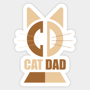 Cat Dad Sticker